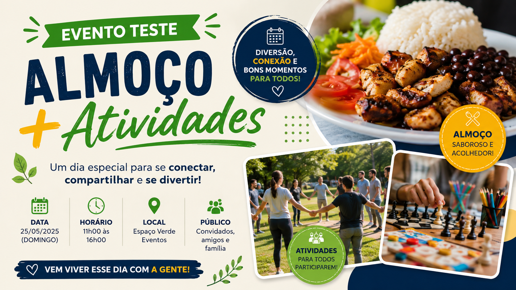 Capa do evento Evento Teste Sandbox